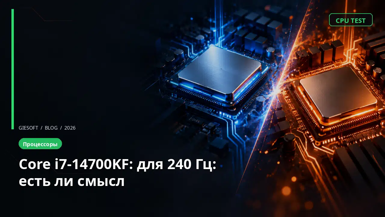 Core i7-14700KF: для 240 Гц: есть ли смысл