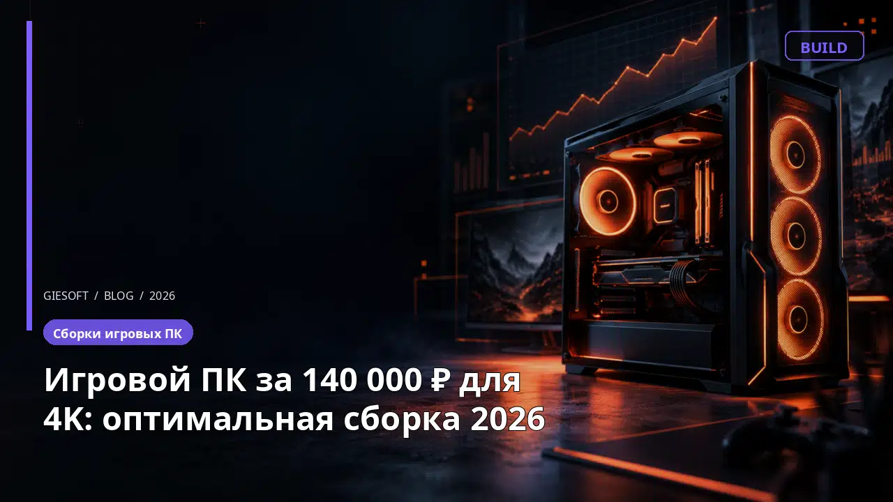 Игровой ПК за 140 000 ₽ для 4K: оптимальная сборка 2026