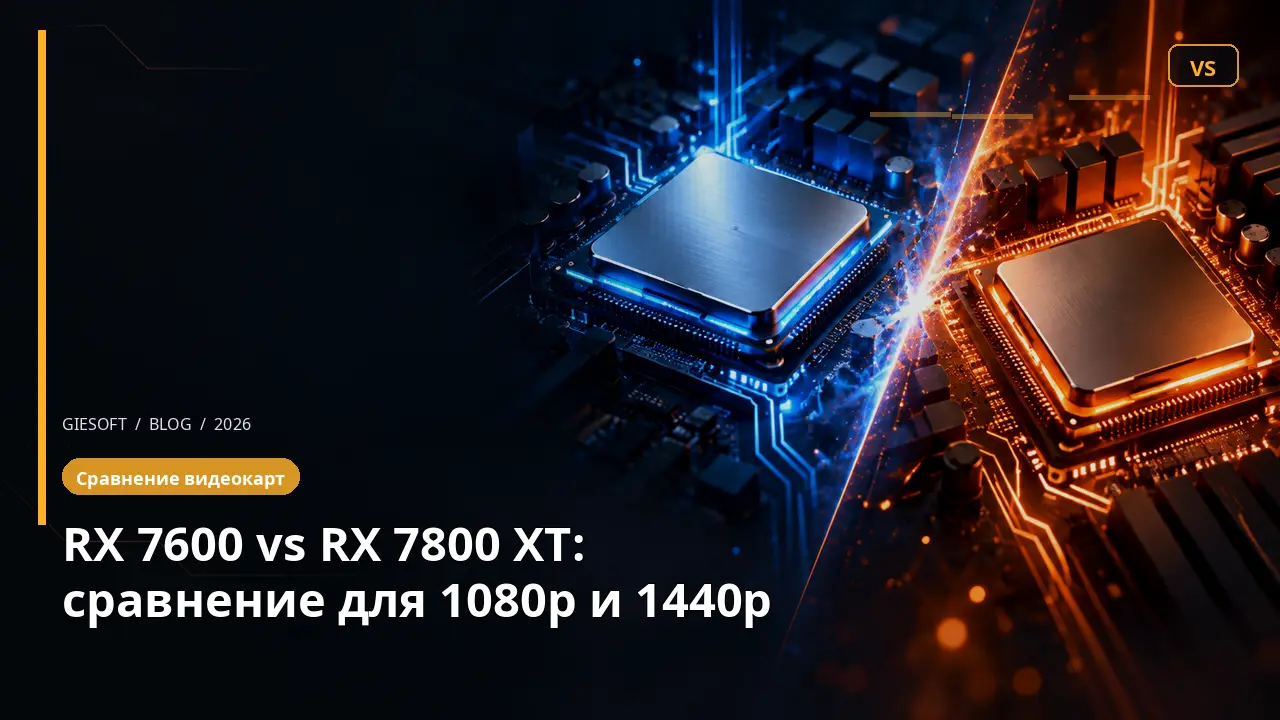 RX 7600 vs RX 7800 XT: сравнение для 1080p и 1440p