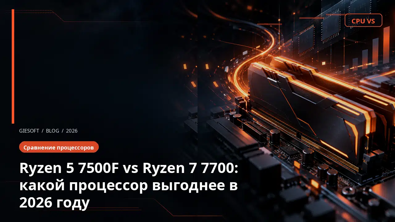 Ryzen 5 7500F vs Ryzen 7 7700: какой процессор выгоднее в 2026 году