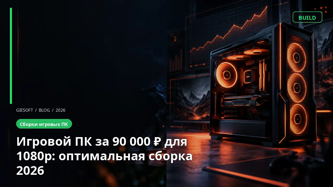 Игровой ПК за 90 000 ₽ для 1080p: оптимальная сборка 2026
