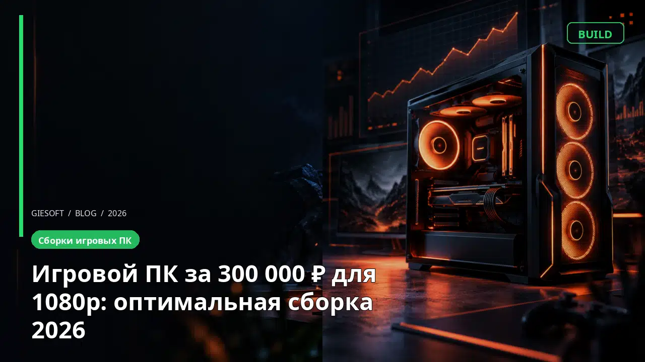 Игровой ПК за 300 000 ₽ для 1080p: оптимальная сборка 2026