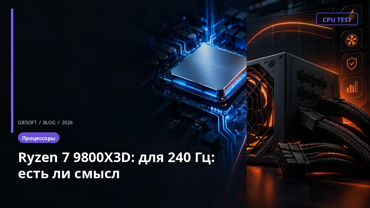 Ryzen 7 9800X3D: для 240 Гц: есть ли смысл