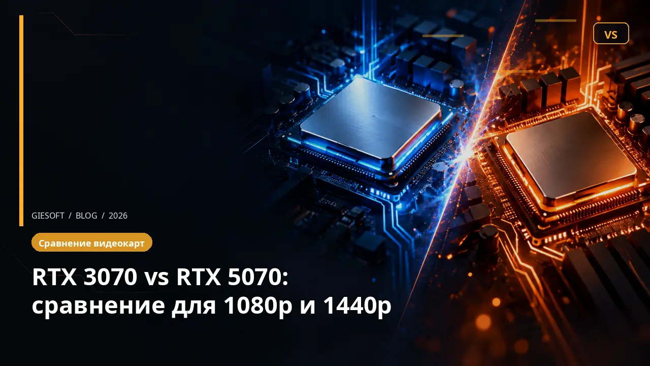 RTX 3070 vs RTX 5070: сравнение для 1080p и 1440p