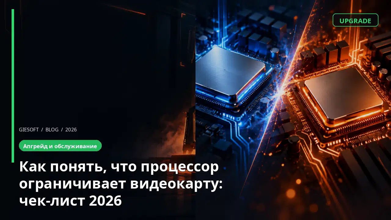 Как понять, что процессор ограничивает видеокарту: чек-лист 2026
