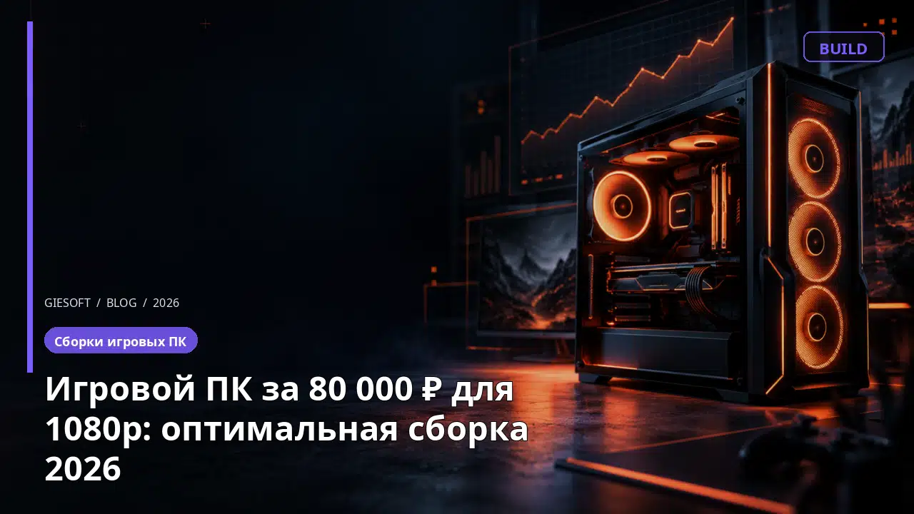 Игровой ПК за 80 000 ₽ для 1080p: оптимальная сборка 2026