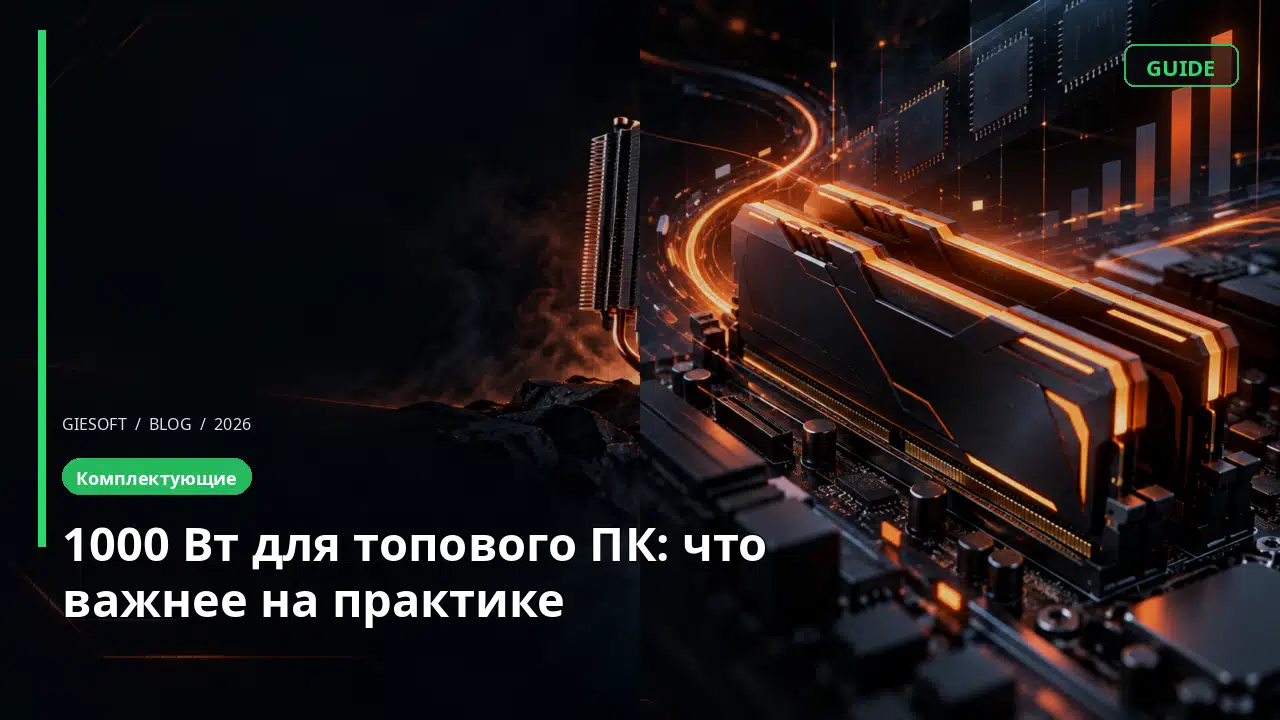 1000 Вт для топового ПК: что важнее на практике