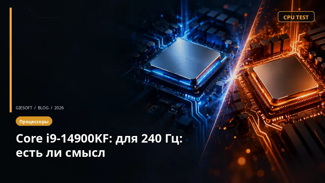 Core i9-14900KF: для 240 Гц: есть ли смысл