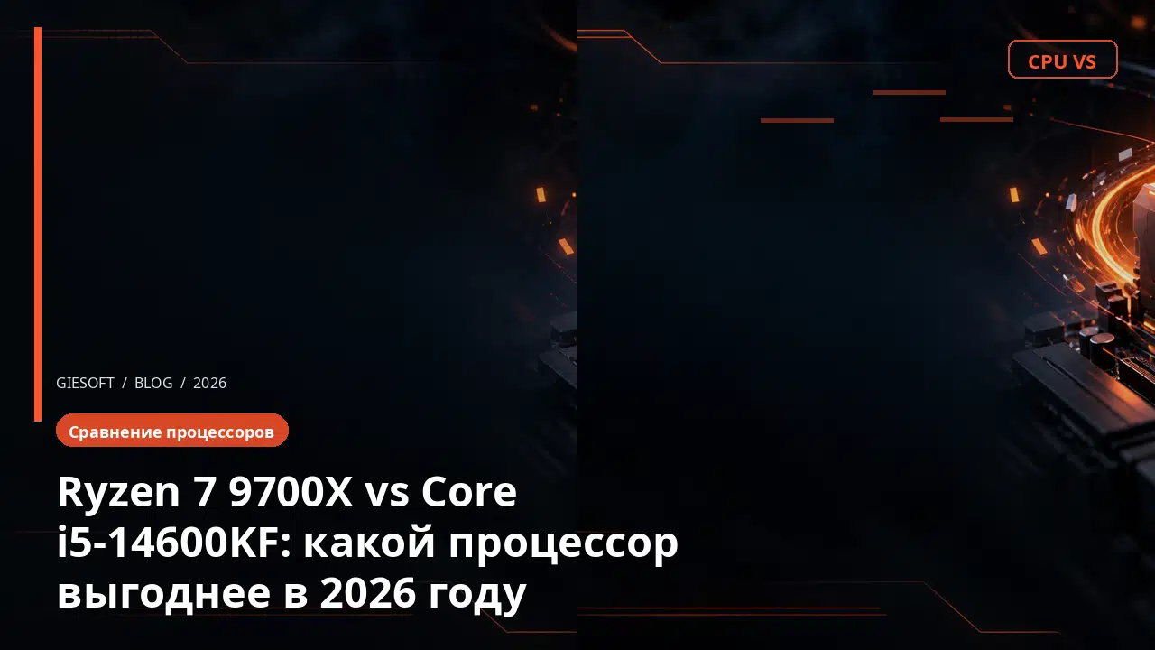 Ryzen 7 9700X vs Core i5-14600KF: какой процессор выгоднее в 2026 году