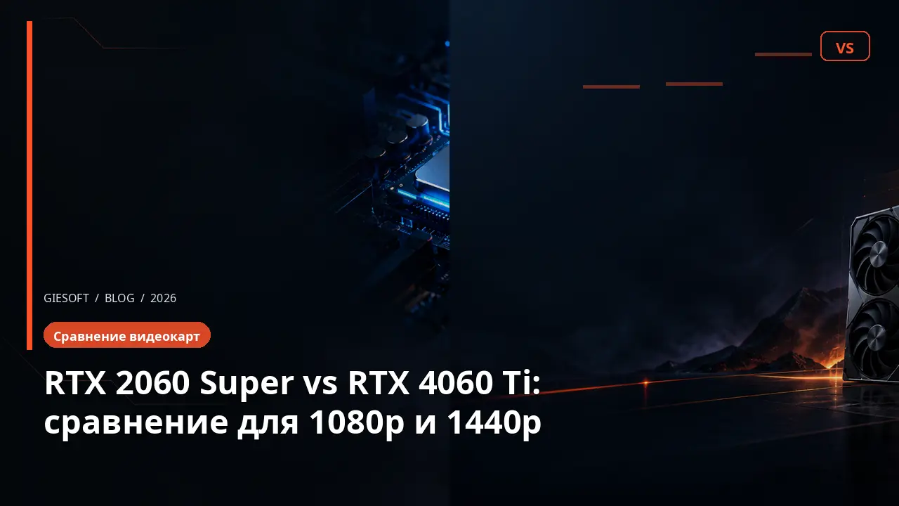 RTX 2060 Super vs RTX 4060 Ti: сравнение для 1080p и 1440p