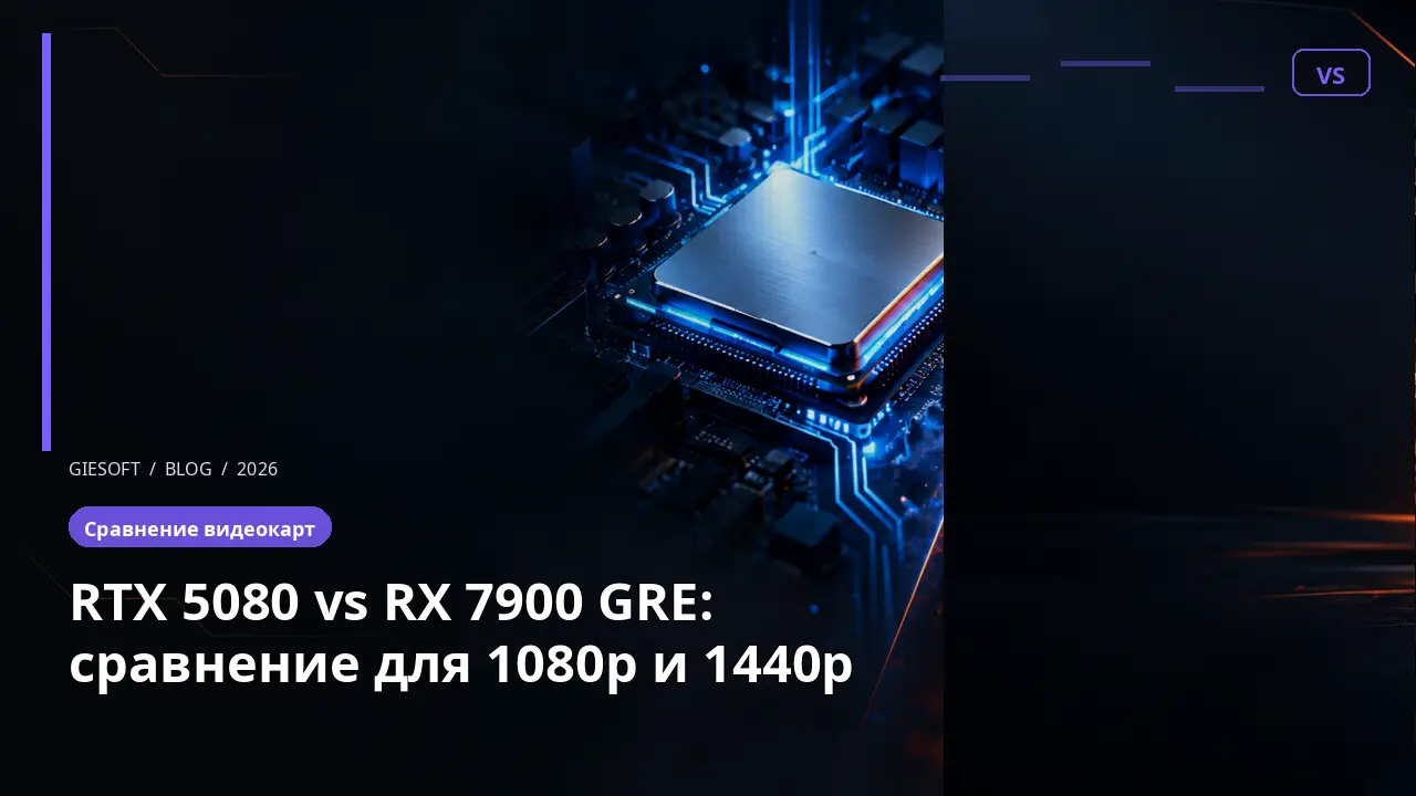 RTX 5080 vs RX 7900 GRE: сравнение для 1080p и 1440p