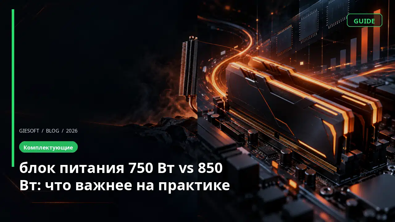 блок питания 750 Вт vs 850 Вт: что важнее на практике