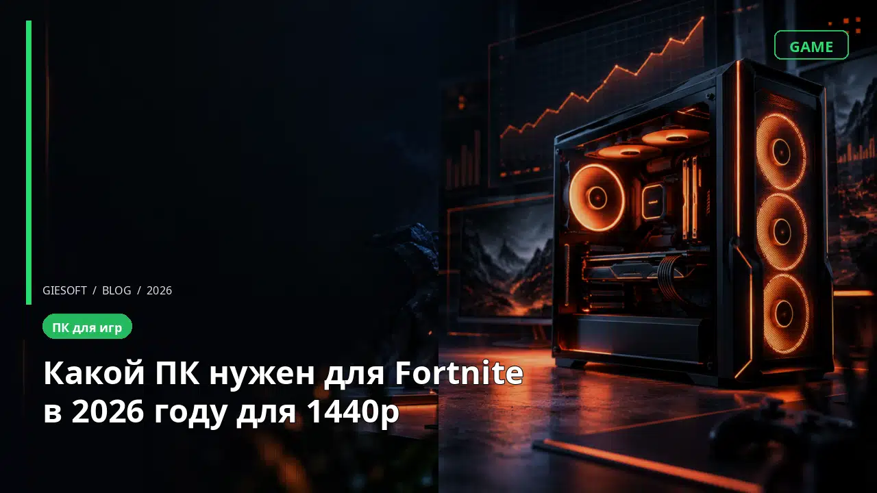 Какой ПК нужен для Fortnite в 2026 году для 1440p