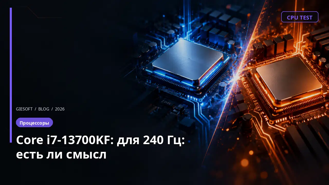 Core i7-13700KF: для 240 Гц: есть ли смысл