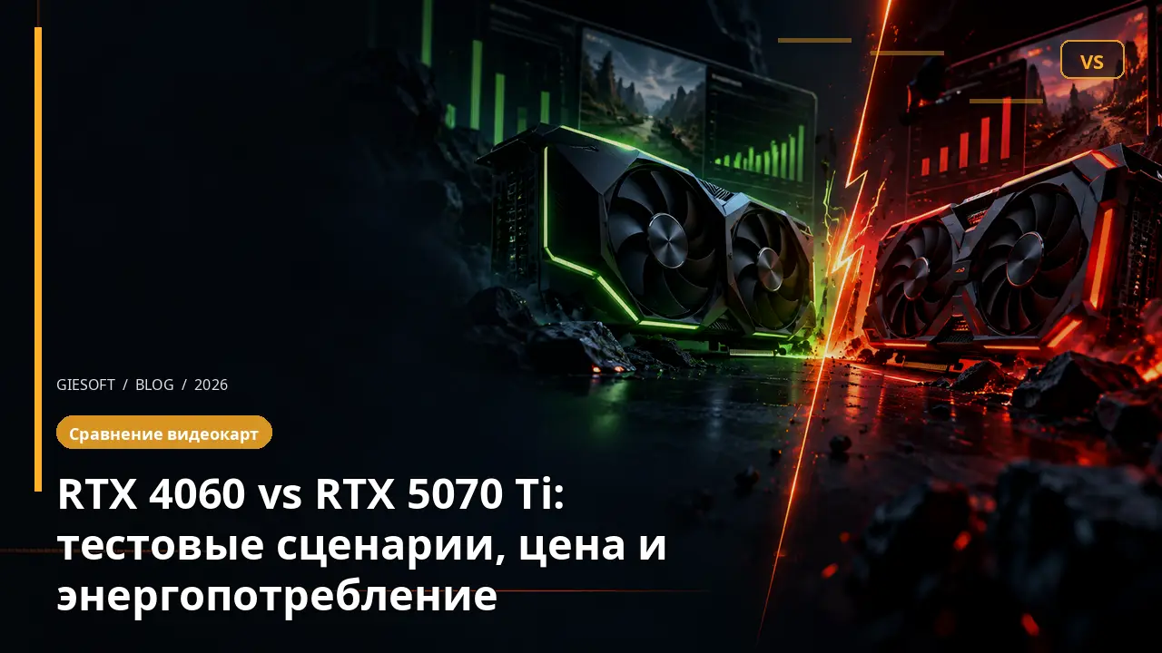 RTX 4060 vs RTX 5070 Ti: тестовые сценарии, цена и энергопотребление
